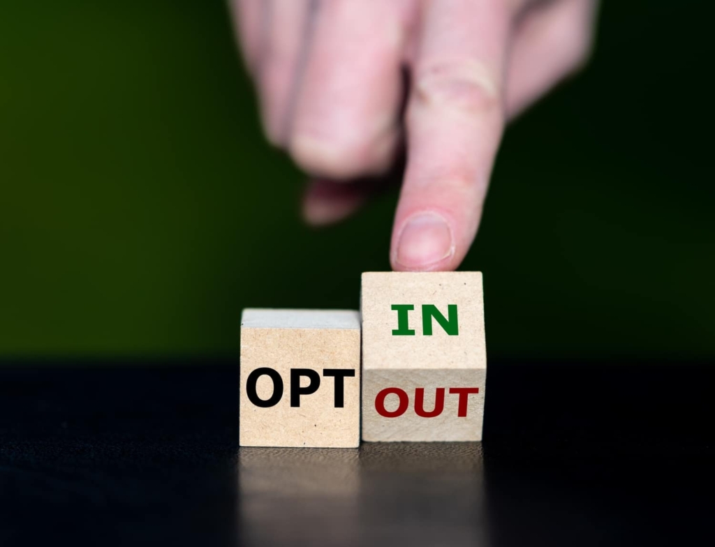 opting out